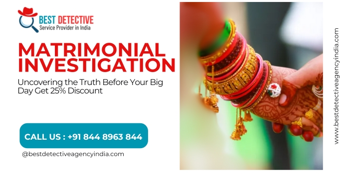 By choosing Best Detective Agency In India for your matrimonial investigation, you can rest assured that your privacy and confidentiality will be respected, and that you'll receive unbiased and reliable information to make informed decisions about your future.